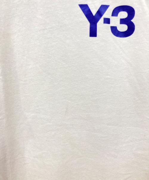 Y-3（ワイスリー）Y-3 (ワイスリー) 半袖カットソー ホワイト×パープル サイズ:Lの古着・服飾アイテム