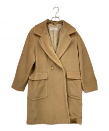 MaxMara（マックスマーラ）の古着「カシミヤ混ダブルコート」｜ブラウン