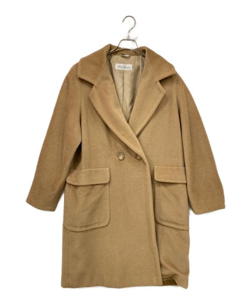 MaxMara（マックスマーラ）MaxMara (マックスマーラ) カシミヤ混ダブルコート ブラウン サイズ:SIZE 38の古着・服飾アイテム