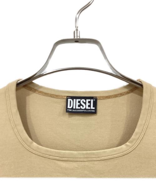 DIESEL（ディーゼル）DIESEL (ディーゼル) 半袖カットソー ベージュ サイズ:Mサイズの古着・服飾アイテム