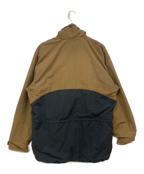 Switchbaks（スイッチバックス）Switchbaks (スイッチバックス) ナイロンアノラックパーカー カーキ×ブラック サイズ:MEDIUMの古着・服飾アイテム
