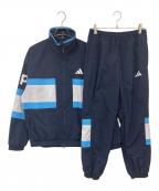 adidasアディダス）の古着「セットアップジャージ」｜ネイビー×ホワイト
