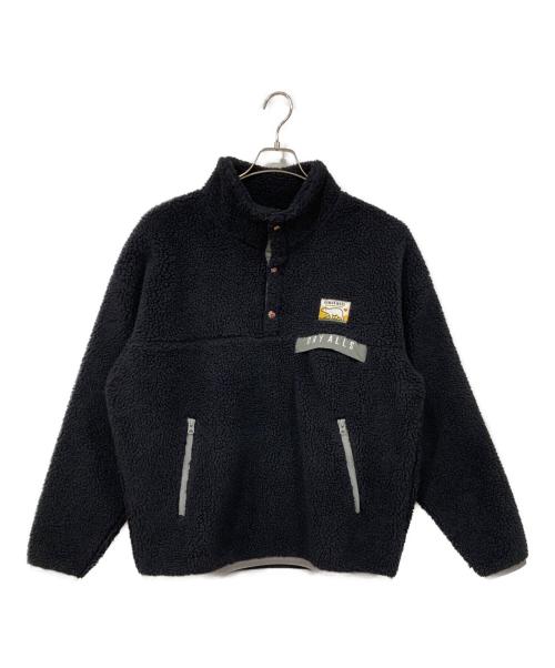 HUMAN MADE（ヒューマンメイド）HUMAN MADE (ヒューマンメイド) ボアフリースジャケット ブラック×グレー サイズ:Lサイズの古着・服飾アイテム