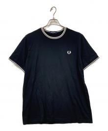 FRED PERRY（フレッドペリー）の古着「半袖カットソー」｜ブラック×ホワイト