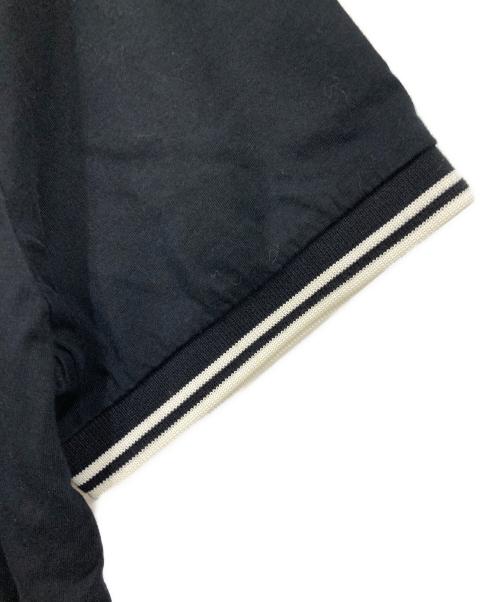 FRED PERRY（フレッドペリー）FRED PERRY (フレッドペリー) 半袖カットソー ブラック×ホワイト サイズ:Lサイズの古着・服飾アイテム