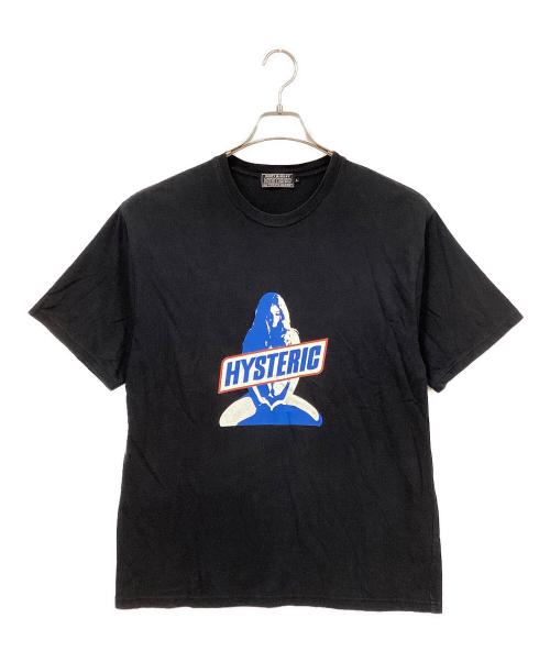 Hysteric Glamour（ヒステリックグラマー）Hysteric Glamour (ヒステリックグラマー) 半袖カットソー ブラック×ブルー サイズ:Lの古着・服飾アイテム