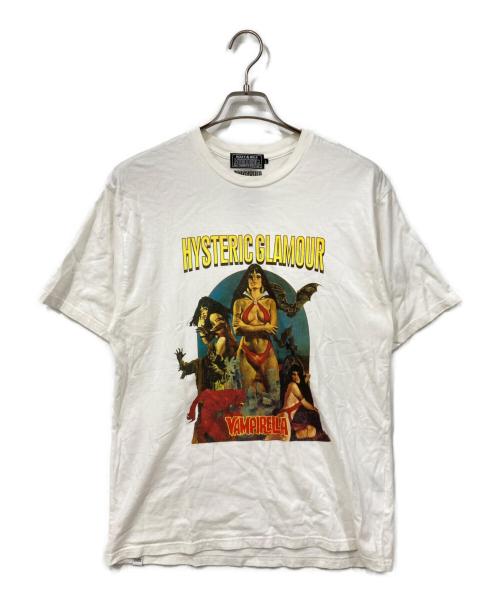 Hysteric Glamour（ヒステリックグラマー）Hysteric Glamour (ヒステリックグラマー) 半袖カットソー ホワイト サイズ:SIZE Lの古着・服飾アイテム