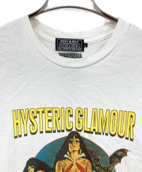 Hysteric Glamour（ヒステリックグラマー）Hysteric Glamour (ヒステリックグラマー) 半袖カットソー ホワイト サイズ:SIZE Lの古着・服飾アイテム