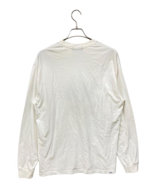 Hysteric Glamour（ヒステリックグラマー）Hysteric Glamour (ヒステリックグラマー) 長袖カットソー ホワイト サイズ:Lサイズの古着・服飾アイテム