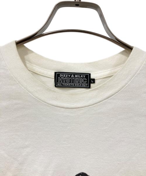 Hysteric Glamour（ヒステリックグラマー）Hysteric Glamour (ヒステリックグラマー) 長袖カットソー ホワイト サイズ:Lサイズの古着・服飾アイテム