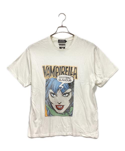Hysteric Glamour（ヒステリックグラマー）Hysteric Glamour (ヒステリックグラマー) 半袖カットソー ホワイト サイズ:Lの古着・服飾アイテム