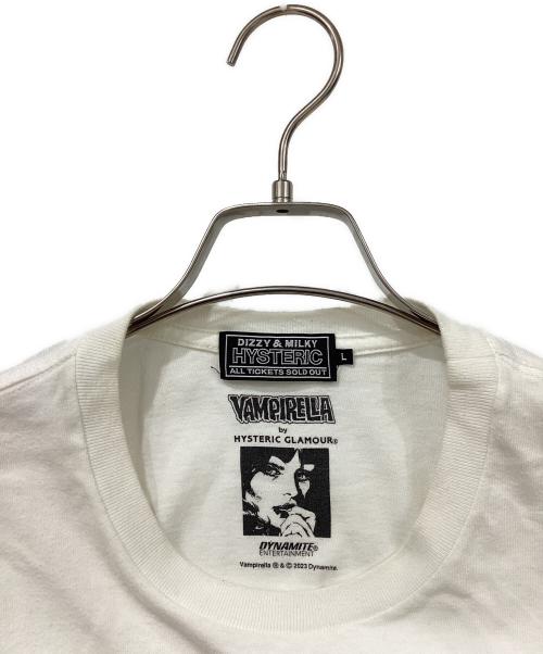 Hysteric Glamour（ヒステリックグラマー）Hysteric Glamour (ヒステリックグラマー) 半袖カットソー ホワイト サイズ:Lの古着・服飾アイテム