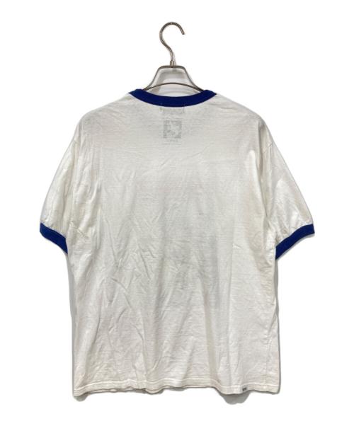 Hysteric Glamour（ヒステリックグラマー）Hysteric Glamour (ヒステリックグラマー) 半袖カットソー ホワイト×ブルー サイズ:SIZE XLの古着・服飾アイテム