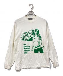 Hysteric Glamour（ヒステリックグラマー）の古着「長袖カットソー」｜ホワイト×グリーン
