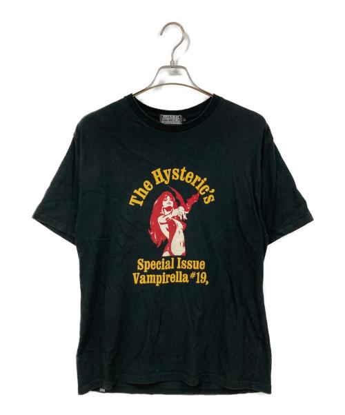 Hysteric Glamour（ヒステリックグラマー）Hysteric Glamour (ヒステリックグラマー) 半袖カットソー ブラック×イエロー サイズ:SIZE Lの古着・服飾アイテム