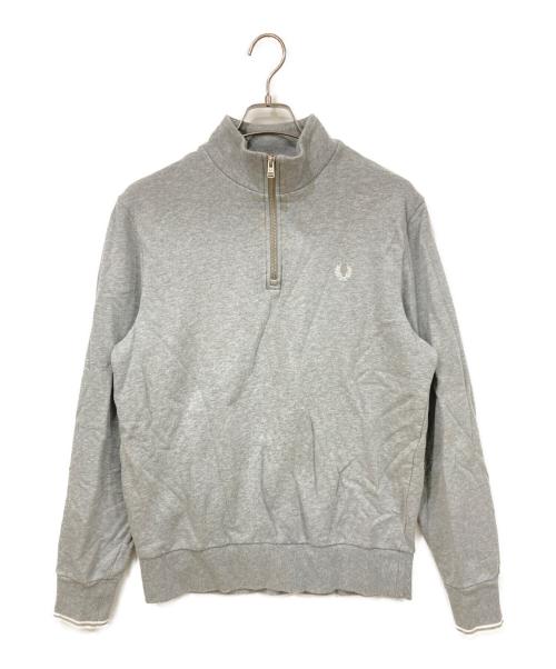 FRED PERRY（フレッドペリー）FRED PERRY (フレッドペリー) ハーフジップスウェット グレー サイズ:SIZE Lの古着・服飾アイテム