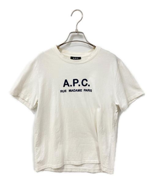 A.P.C.（アーペーセー）A.P.C. (アーペーセー) 半袖カットソー ホワイト サイズ:Sの古着・服飾アイテム