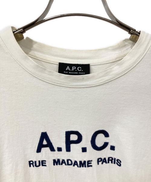 A.P.C.（アーペーセー）A.P.C. (アーペーセー) 半袖カットソー ホワイト サイズ:Sの古着・服飾アイテム