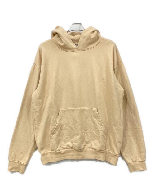 LOS ANGELES APPAREL（ロサンゼルスアパレル）LOS ANGELES APPAREL (ロサンゼルスアパレル) プルオーバーパーカー ベージュ サイズ:Lサイズの古着・服飾アイテム