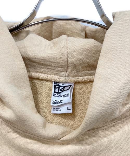 LOS ANGELES APPAREL（ロサンゼルスアパレル）LOS ANGELES APPAREL (ロサンゼルスアパレル) プルオーバーパーカー ベージュ サイズ:Lサイズの古着・服飾アイテム