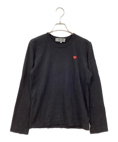 PLAY COMME des GARCONS（プレイコムデギャルソン）PLAY COMME des GARCONS (プレイコムデギャルソン) 長袖カットソー ブラック サイズ:Lの古着・服飾アイテム