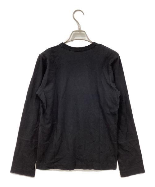 PLAY COMME des GARCONS（プレイコムデギャルソン）PLAY COMME des GARCONS (プレイコムデギャルソン) 長袖カットソー ブラック サイズ:Lの古着・服飾アイテム
