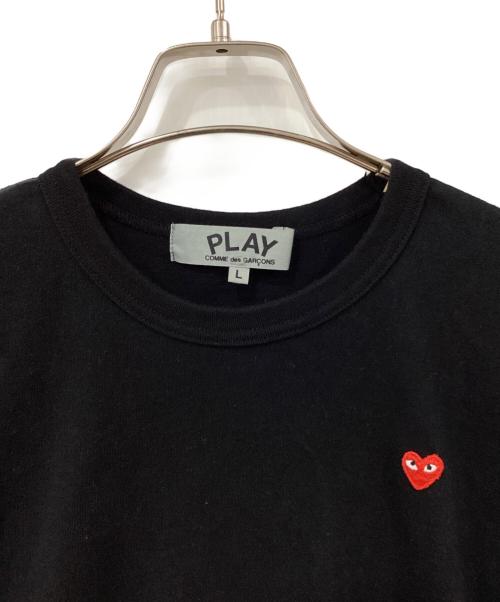 PLAY COMME des GARCONS（プレイコムデギャルソン）PLAY COMME des GARCONS (プレイコムデギャルソン) 長袖カットソー ブラック サイズ:Lの古着・服飾アイテム