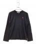 PLAY COMME des GARCONS（プレイコムデギャルソン）の古着「長袖カットソー」｜ブラック