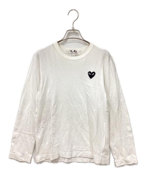 PLAY COMME des GARCONS（プレイコムデギャルソン）PLAY COMME des GARCONS (プレイコムデギャルソン) 長袖カットソー ホワイト サイズ:sの古着・服飾アイテム