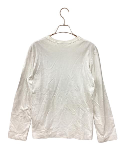 PLAY COMME des GARCONS（プレイコムデギャルソン）PLAY COMME des GARCONS (プレイコムデギャルソン) 長袖カットソー ホワイト サイズ:sの古着・服飾アイテム