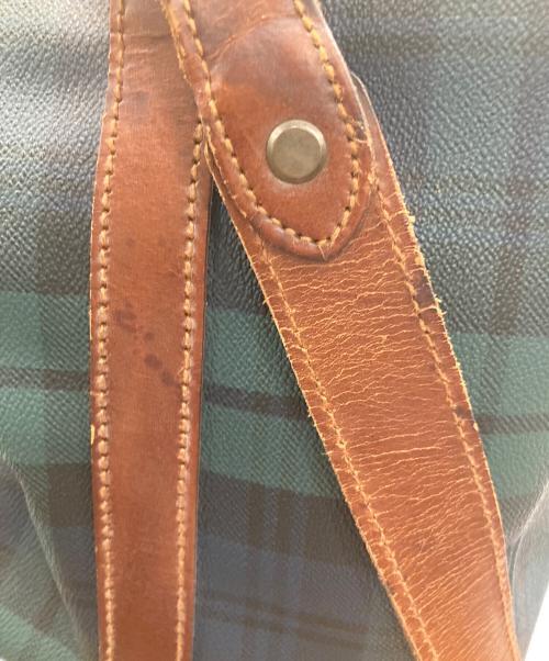 POLO RALPH LAUREN（ポロ・ラルフローレン）POLO RALPH LAUREN (ポロ・ラルフローレン) ボストンバッグ グリーン×ブラウンの古着・服飾アイテム