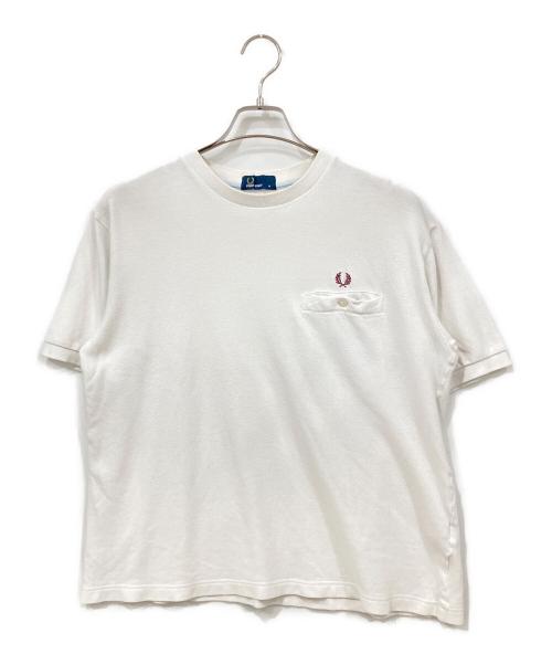 FRED PERRY（フレッドペリー）FRED PERRY (フレッドペリー) 半袖カットソー ホワイト サイズ:Mの古着・服飾アイテム