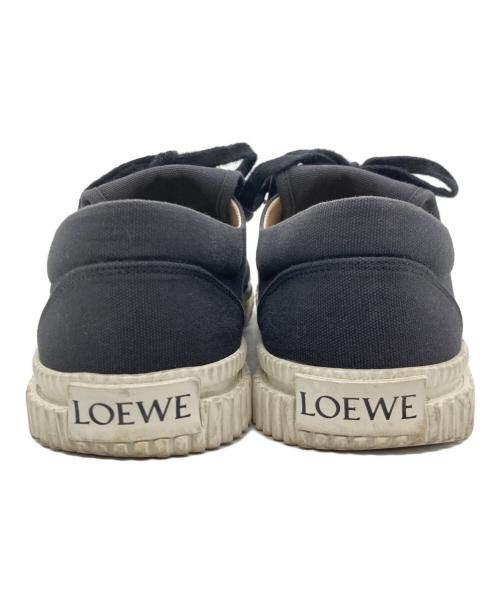 LOEWE（ロエベ）LOEWE (ロエベ) アナグラムフラップスニーカー ブラック×ホワイト サイズ:37の古着・服飾アイテム