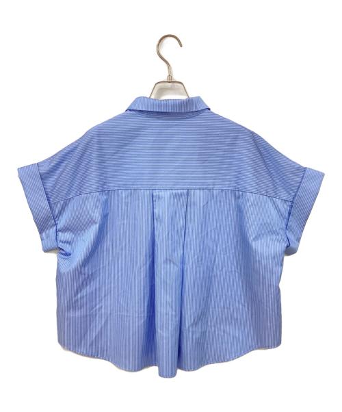 HER LIP TO（ハーリップトゥ）HER LIP TO (ハーリップトゥ) シャツブラウス ブルー×ホワイト サイズ:Sの古着・服飾アイテム