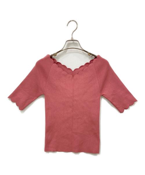 Snidel（スナイデル）Snidel (スナイデル) スカラニット ピンク サイズ:Fの古着・服飾アイテム