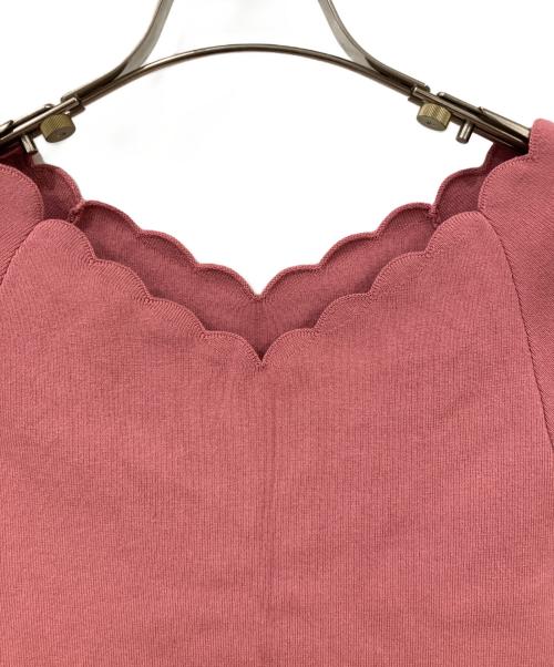 Snidel（スナイデル）Snidel (スナイデル) スカラニット ピンク サイズ:Fの古着・服飾アイテム