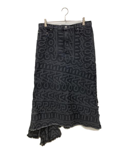 MARC JACOBS（マークジェイコブス）MARC JACOBS (マークジェイコブス) The Monogram Denim Skirt ブラック サイズ:Mの古着・服飾アイテム