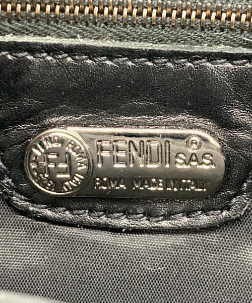 FENDI（フェンディ）FENDI (フェンディ) ロゴミニトートバッグ ブラックの古着・服飾アイテム