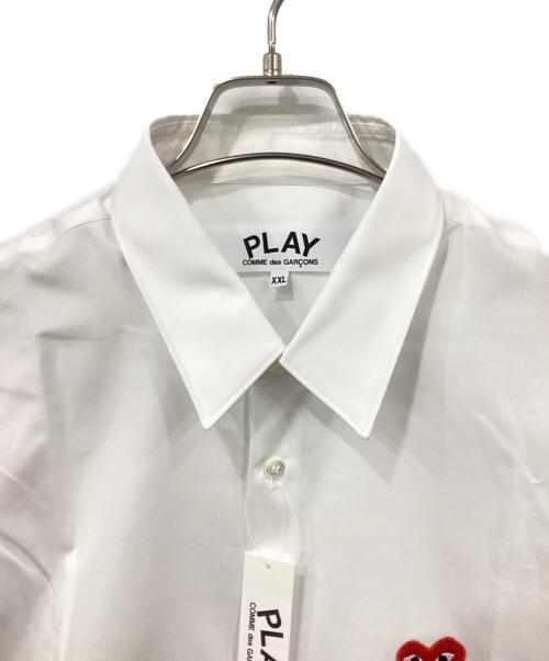 PLAY COMME des GARCONS（プレイコムデギャルソン）PLAY COMME des GARCONS (プレイコムデギャルソン) 長袖シャツ ホワイト サイズ:XXL 未使用品の古着・服飾アイテム