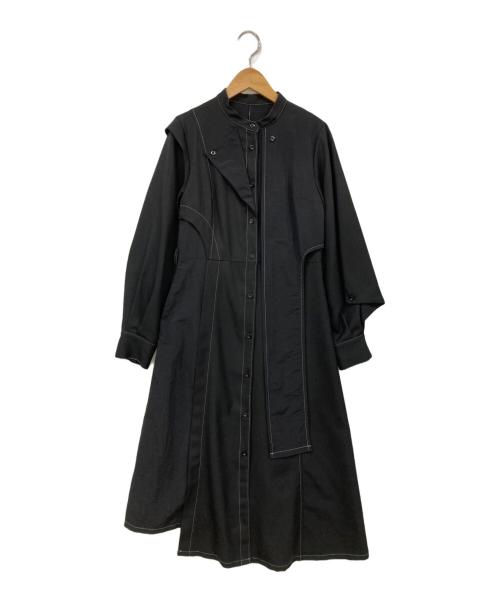 UNITED TOKYO（ユナイテッドトーキョー）UNITED TOKYO (ユナイテッドトーキョー) 長袖ワンピース ブラック サイズ:1の古着・服飾アイテム