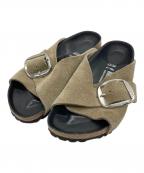 BIRKENSTOCKビルケンシュトック）の古着「Arosa Big Buckle」｜カーキ×ブラック