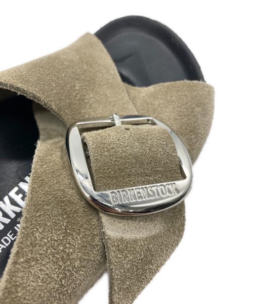BIRKENSTOCK（ビルケンシュトック）BIRKENSTOCK (ビルケンシュトック) Arosa Big Buckle カーキ×ブラック サイズ:38の古着・服飾アイテム