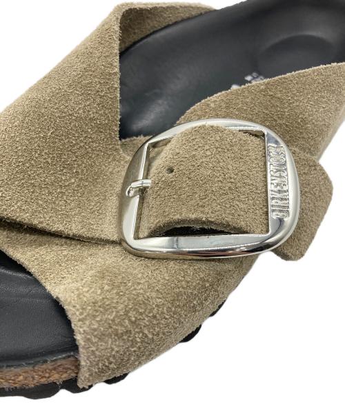 BIRKENSTOCK（ビルケンシュトック）BIRKENSTOCK (ビルケンシュトック) Arosa Big Buckle カーキ×ブラック サイズ:38の古着・服飾アイテム