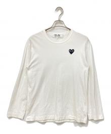 PLAY COMME des GARCONS（プレイコムデギャルソン）の古着「長袖カットソー」｜ホワイト