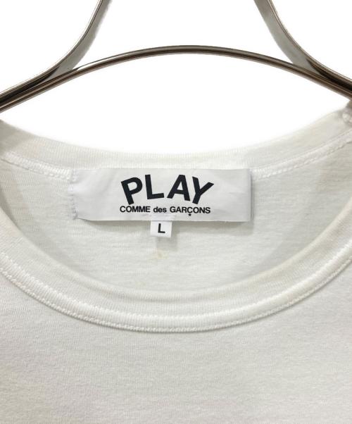 PLAY COMME des GARCONS（プレイコムデギャルソン）PLAY COMME des GARCONS (プレイコムデギャルソン) 長袖カットソー ホワイト サイズ:Lサイズの古着・服飾アイテム