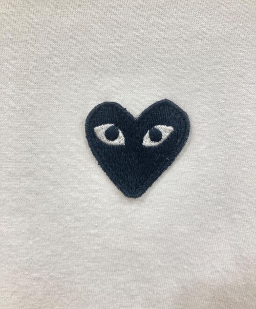 PLAY COMME des GARCONS（プレイコムデギャルソン）PLAY COMME des GARCONS (プレイコムデギャルソン) 長袖カットソー ホワイト サイズ:Lサイズの古着・服飾アイテム