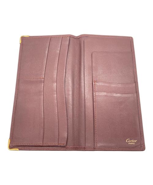 Cartier（カルティエ）Cartier (カルティエ) 札入れ ボルドーの古着・服飾アイテム