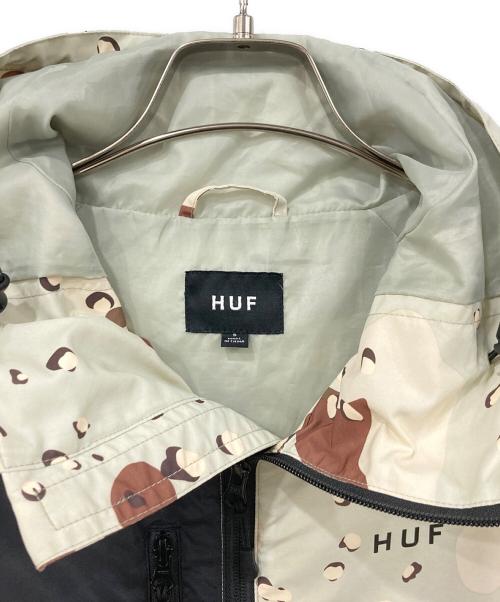 HUF（ハフ）HUF (ハフ) ナイロンジャケット グリーン×ブラウン サイズ:SIZE Sの古着・服飾アイテム