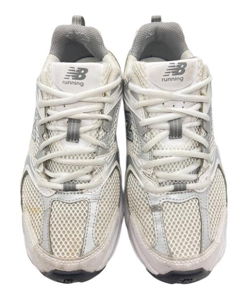 NEW BALANCE（ニューバランス）NEW BALANCE (ニューバランス) スニーカー ホワイト×グレー サイズ:24の古着・服飾アイテム