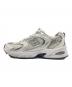 NEW BALANCE (ニューバランス) スニーカー ホワイト×グレー サイズ:24：5000円